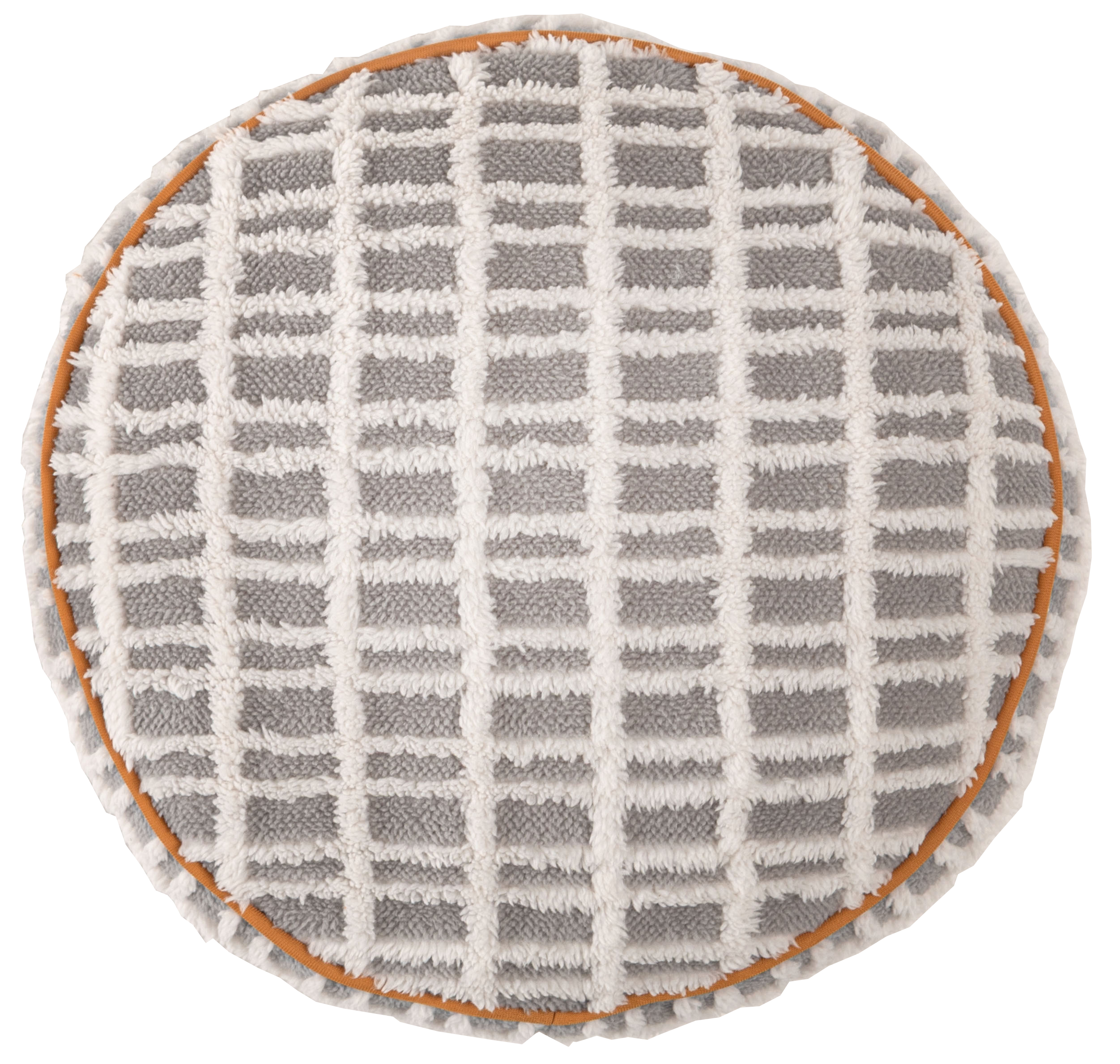 GLK-214GY ラウンドボアチェック-クッション