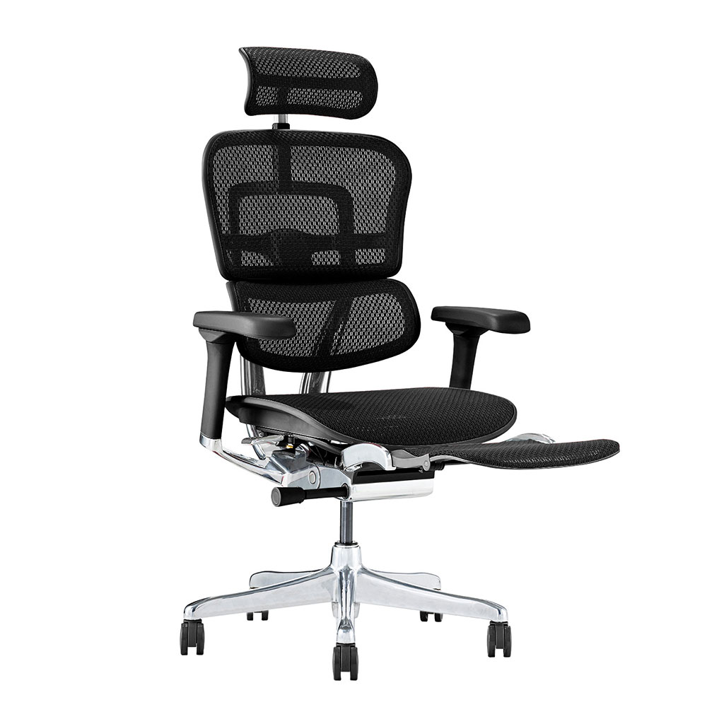 関家具 Ergohuman(エルゴヒューマン) PRO2 ottoman EHP2-LPL-DR-BF-BK ブラックの画像 #3